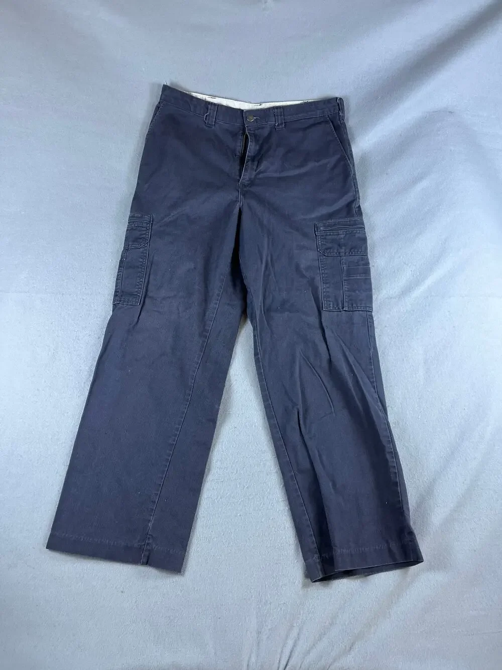 Dickies Cargo Pants Mens 36x32 Gray Straight Leg Relaxed Twill Utility Workwear